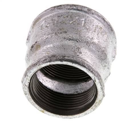 Rp 1 1/2'' x Rp 1 1/4'' Zinc plated Cast iron Round Socket 25 Bar