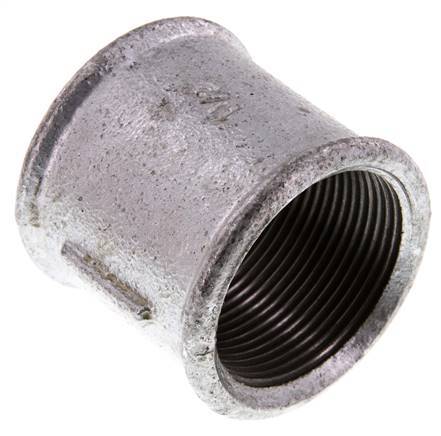 Rp 1 1/2'' Zinc plated Cast iron Round Socket 25 Bar