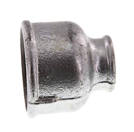 Rp 2'' x Rp 1'' Hierro fundido zincado Enchufe redondo 25 Bar