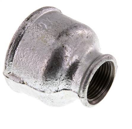 Rp 2'' x Rp 1'' Hierro fundido zincado Enchufe redondo 25 Bar