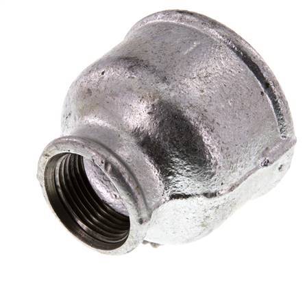 Rp 2'' x Rp 1'' Hierro fundido zincado Enchufe redondo 25 Bar