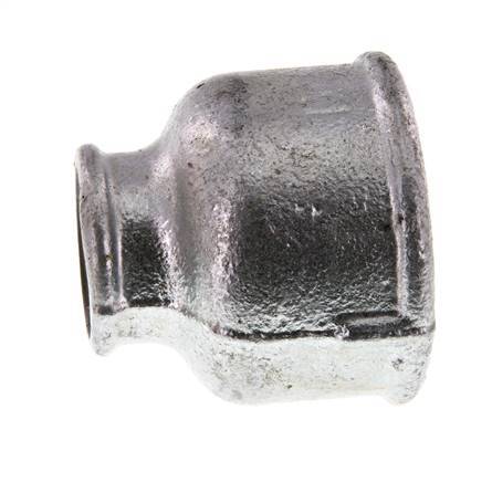 Rp 2'' x Rp 1'' Hierro fundido zincado Enchufe redondo 25 Bar