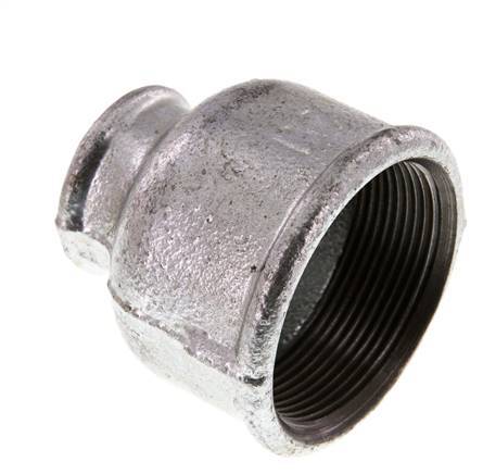 Rp 2'' x Rp 1'' Hierro fundido zincado Enchufe redondo 25 Bar