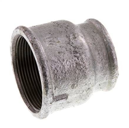 Rp 2'' x Rp 1 1/2'' Hierro fundido zincado Enchufe redondo 25 Bar