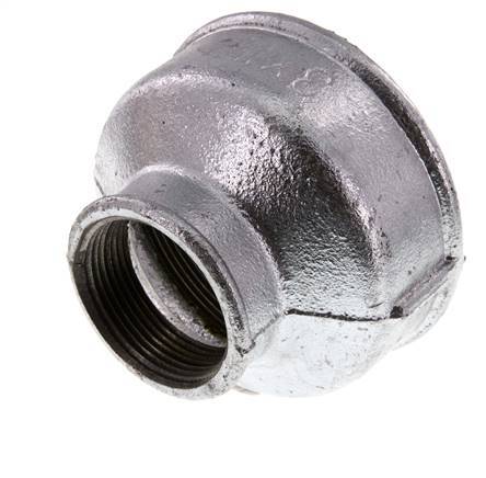 Rp 3'' x Rp 1 1/2'' Hierro fundido zincado Enchufe redondo 25 Bar