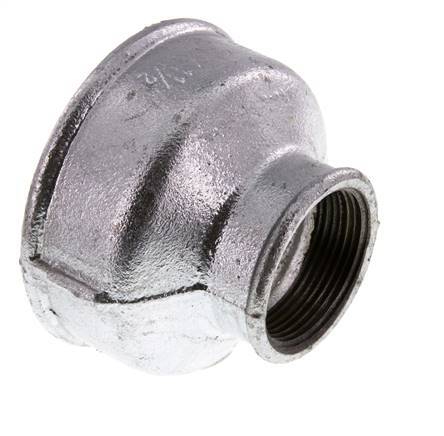 Rp 3'' x Rp 1 1/2'' Hierro fundido zincado Enchufe redondo 25 Bar