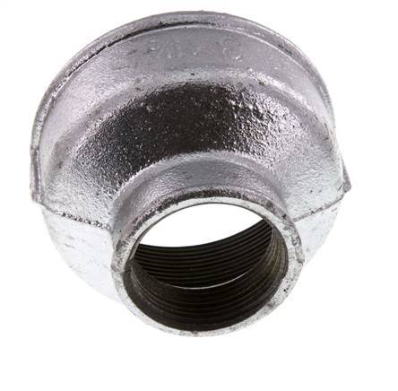 Rp 3'' x Rp 1 1/2'' Hierro fundido zincado Enchufe redondo 25 Bar