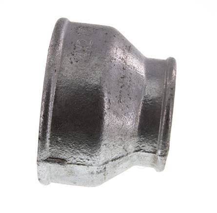Rp 4'' x Rp 2 1/2'' Hierro fundido zincado Enchufe redondo 25 Bar