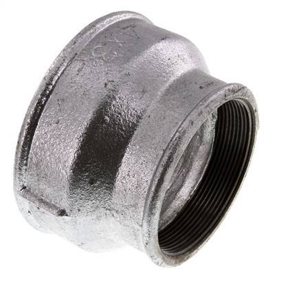 Rp 4'' x Rp 3'' Zinc plated Cast iron Round Socket 25 Bar