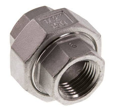 1/2'' NPT Acero inoxidable Doble Pezón de 3 piezas con sellado cónico 16 Bar