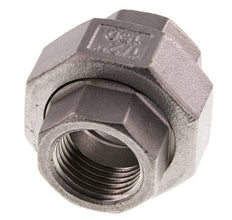 Rp 1/2'' acero inoxidable espiga doble 3 piezas con cierre cónico 16 Bar