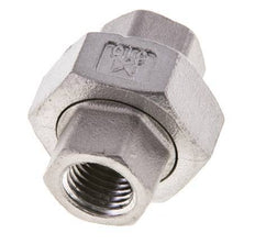 1/4'' NPT acero inoxidable espiga doble 3 piezas con cierre cónico 16 Bar
