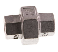 Rp 1/8'' Acero inoxidable Espiga doble 3 piezas con cierre cónico 16 Bar