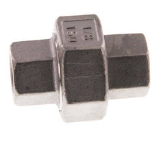 Rp 1/8'' Acero inoxidable Espiga doble 3 piezas con cierre cónico 16 Bar