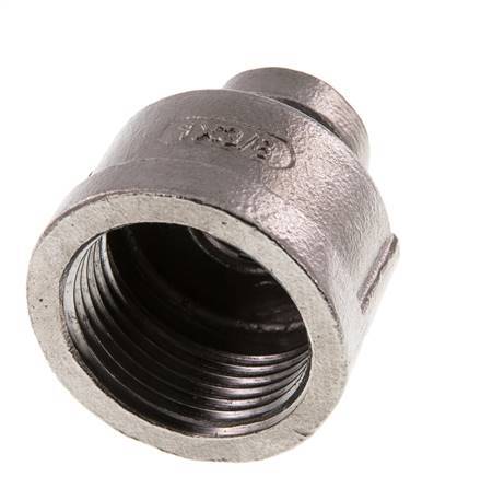 Rp 1'' x Rp 3/8'' Barra de acero inoxidable de cubo redondo 16