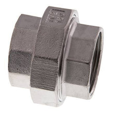 1 1/2'' NPT acero inoxidable espiga doble 3 piezas con cierre cónico 16 Bar