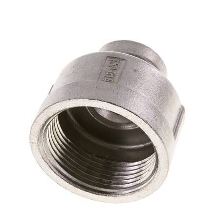 1 1/4'' NPT x 1/2'' NPT Stainless steel Round Socket 16 Bar