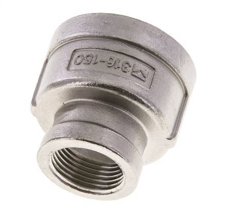 1 1/4'' NPT x 3/4'' NPT Barra redonda de acero inoxidable 16