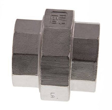 1 1/4'' NPT Acero inoxidable Doble Pezón de 3 piezas con sellado cónico 16 Bar