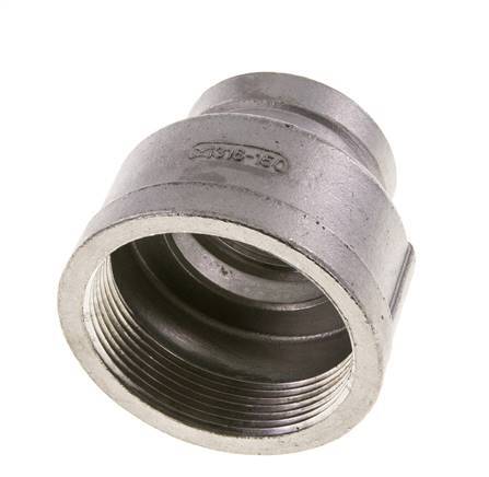 2'' NPT x 1 1/4'' NPT Stainless steel Round Socket 16 Bar