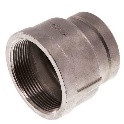 Barra de acero inoxidable Rp 2'' x Rp 1 1/2'' Redonda con cubo 16