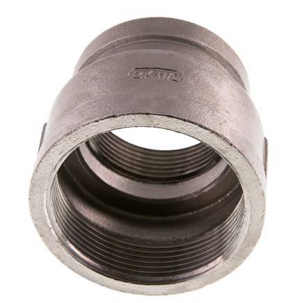 Barra de acero inoxidable Rp 2'' x Rp 1 1/2'' Redonda con cubo 16