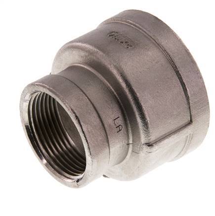 Rp 2'' x Rp 1 1/4'' Stainless steel Round Socket 16 Bar