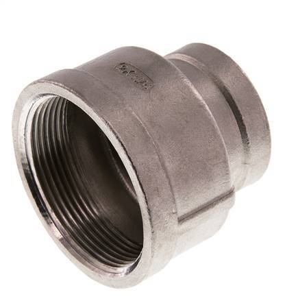 Rp 2'' x Rp 1 1/4'' Stainless steel Round Socket 16 Bar