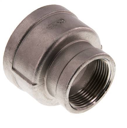 Rp 2'' x Rp 1 1/4'' Stainless steel Round Socket 16 Bar