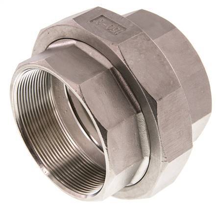 Rp 3'' acero inoxidable espiga doble 3 piezas con cierre cónico 16 Bar