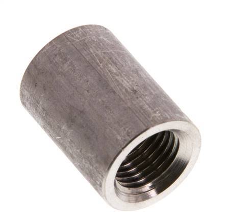 Rp 1/4'' x 17.2mm Stainless steel Welding Socket 40 Bar DIN 2986 - 25mm [2 Pieces]