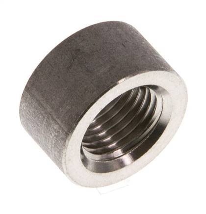 Rp 1/8'' x 14mm Stainless steel Welding Socket 40 Bar DIN 2986 - 8mm [2 Pieces]