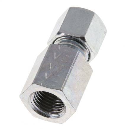 G 1/4'' x 8L Zinc plated Steel Straight Cutting Ring 315 Bar DIN 2353 [2 Pieces]