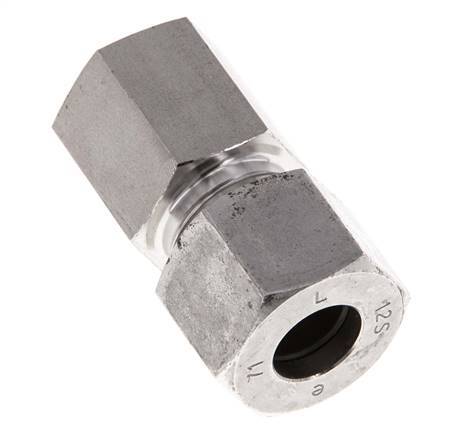G 1/4'' x 12S Stainless steel Straight Cutting Ring 630 Bar DIN 2353