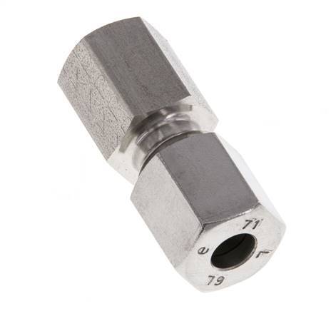 G 1/8'' x 6L Stainless steel Straight Cutting Ring 315 Bar DIN 2353