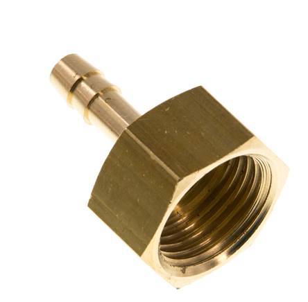 G 1/2'' x 6mm Brass Hose barb 16 Bar [2 Pieces]