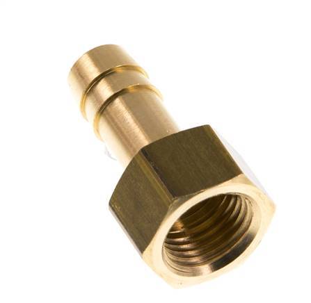 G 1/4'' x 9mm Brass Hose barb 16 Bar [2 Pieces]