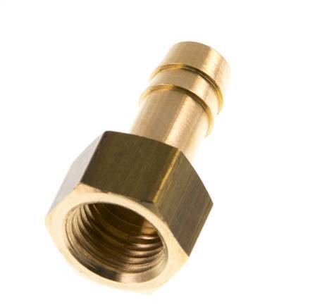 G 1/4'' x 9mm Brass Hose barb 16 Bar [2 Pieces]