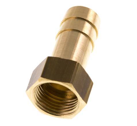 G 3/8'' x 13mm Brass Hose barb 16 Bar [2 Pieces]