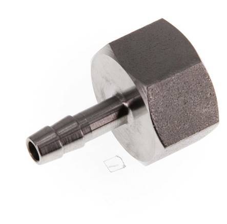 G 1/2'' x 6mm Llave de manguera de acero inoxidable 40 Bar