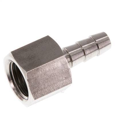 G 1/4'' x 6mm Stainless steel Hose barb 40 Bar