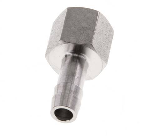 G 1/4'' x 8mm Stainless steel Hose barb 40 Bar