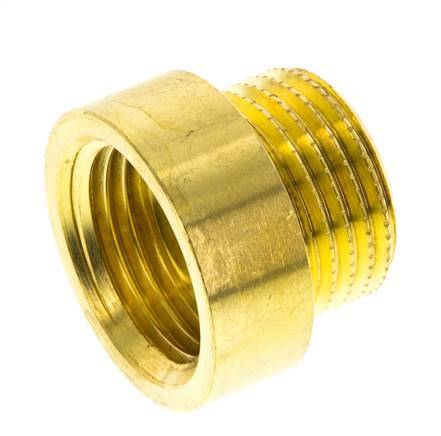 G 1/2'' F/M Brass Extension DIN 3523 - 10 mm [2 Pieces]