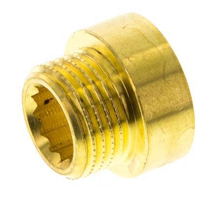 G 1/2'' F/M Brass Extension DIN 3523 - 10 mm [2 Pieces]
