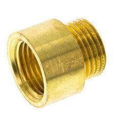 G 1/2'' F/M Brass Extension DIN 3523 - 15 mm [2 Pieces]