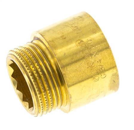 G 3/4'' F/M Extensión de latón DIN 3523 - 20 mm