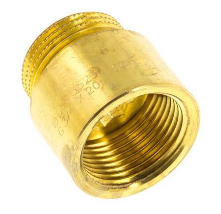 G 3/4'' F/M Extensión de latón DIN 3523 - 20 mm