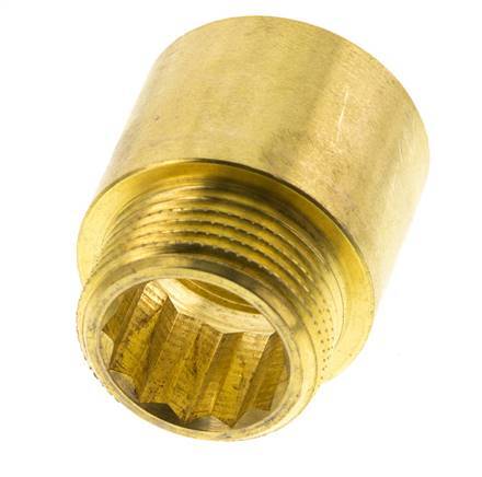 G 3/4'' F/M Brass Extension DIN 3523 - 25 mm