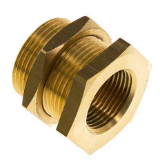 G 3/4'' x M34x2 F/M Brass Bulkhead Fitting 16 Bar