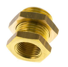 G 3/8'' x G 1/2'' F/M Brass Bulkhead Fitting 16 Bar [2 Pieces]